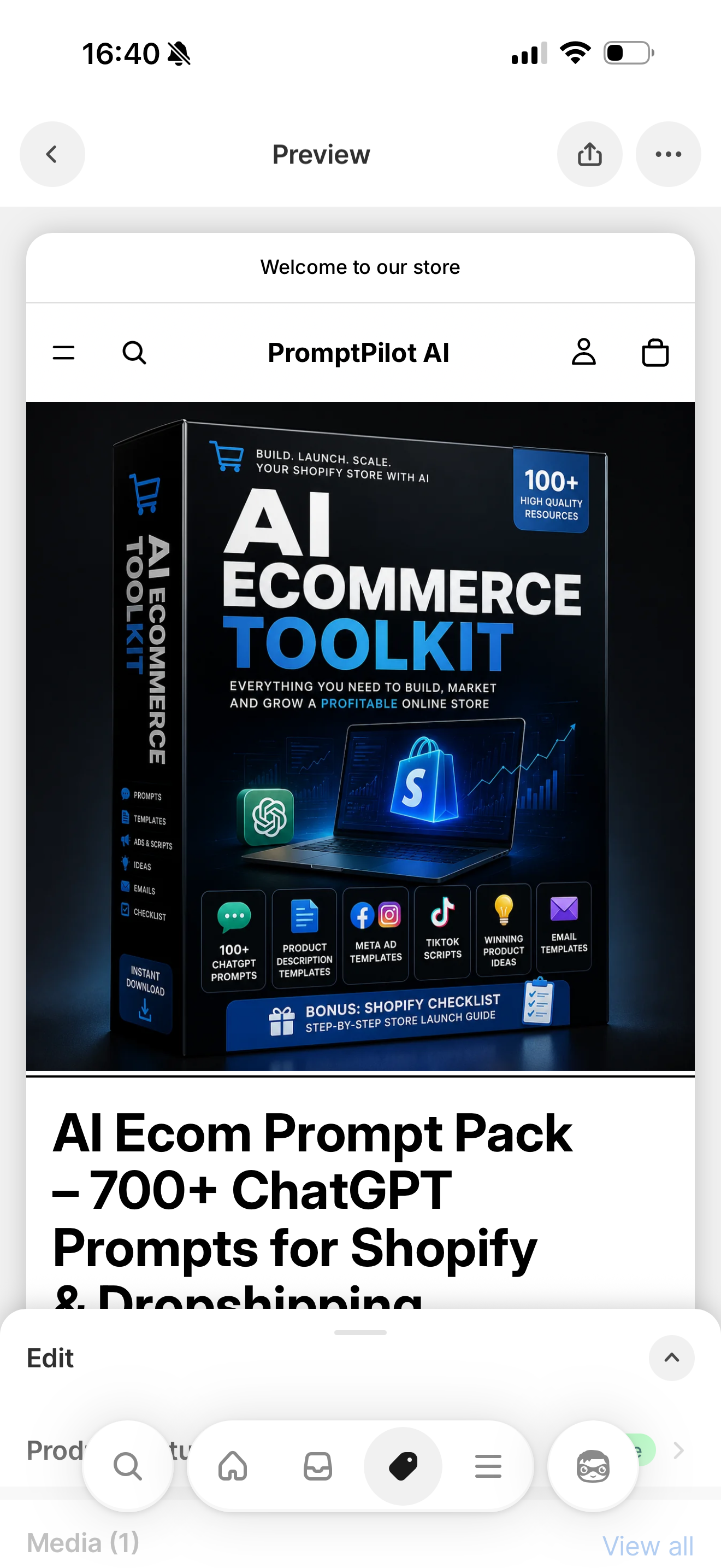 AI Ecommerce Toolkit – Starter Pack