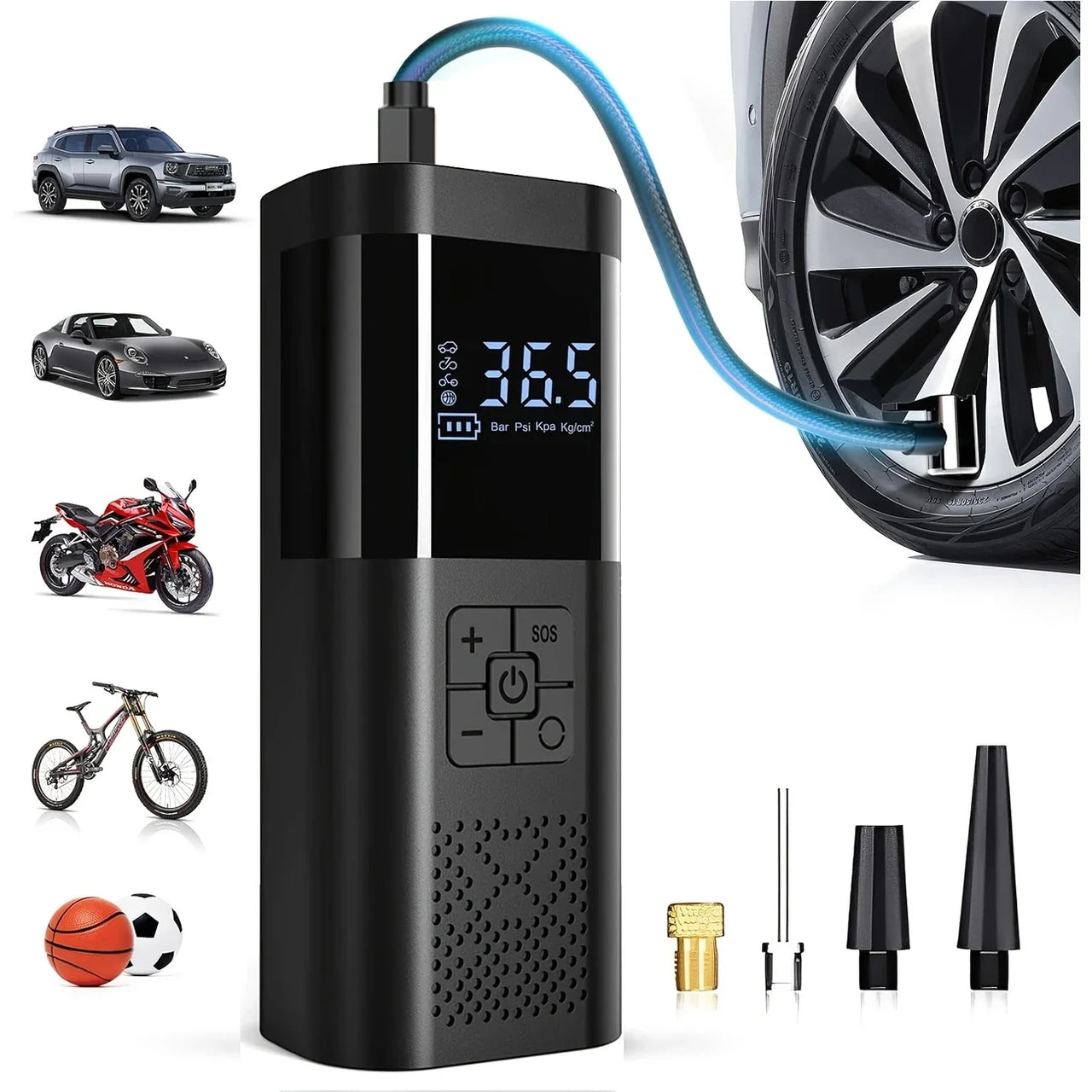 משאבת אוויר ניידת לרכב – Luxora AirPump Pro
