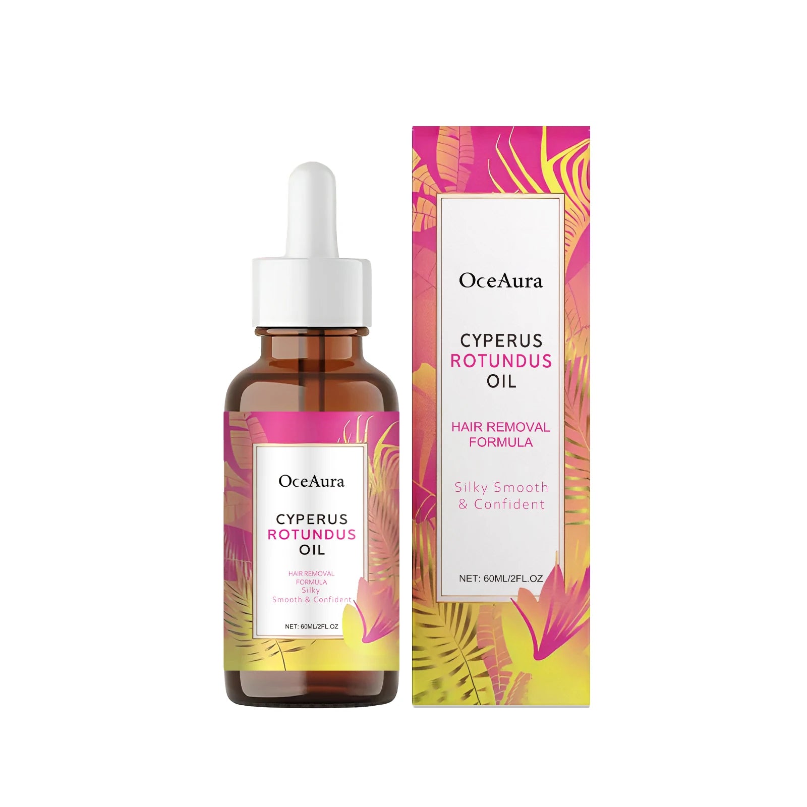 OceAura Cyperus Rotundus Oil for Hair Removal Soft Smooth Skin Care Deep Hydration Anti Hair Growth Inhibition After Shave Oil