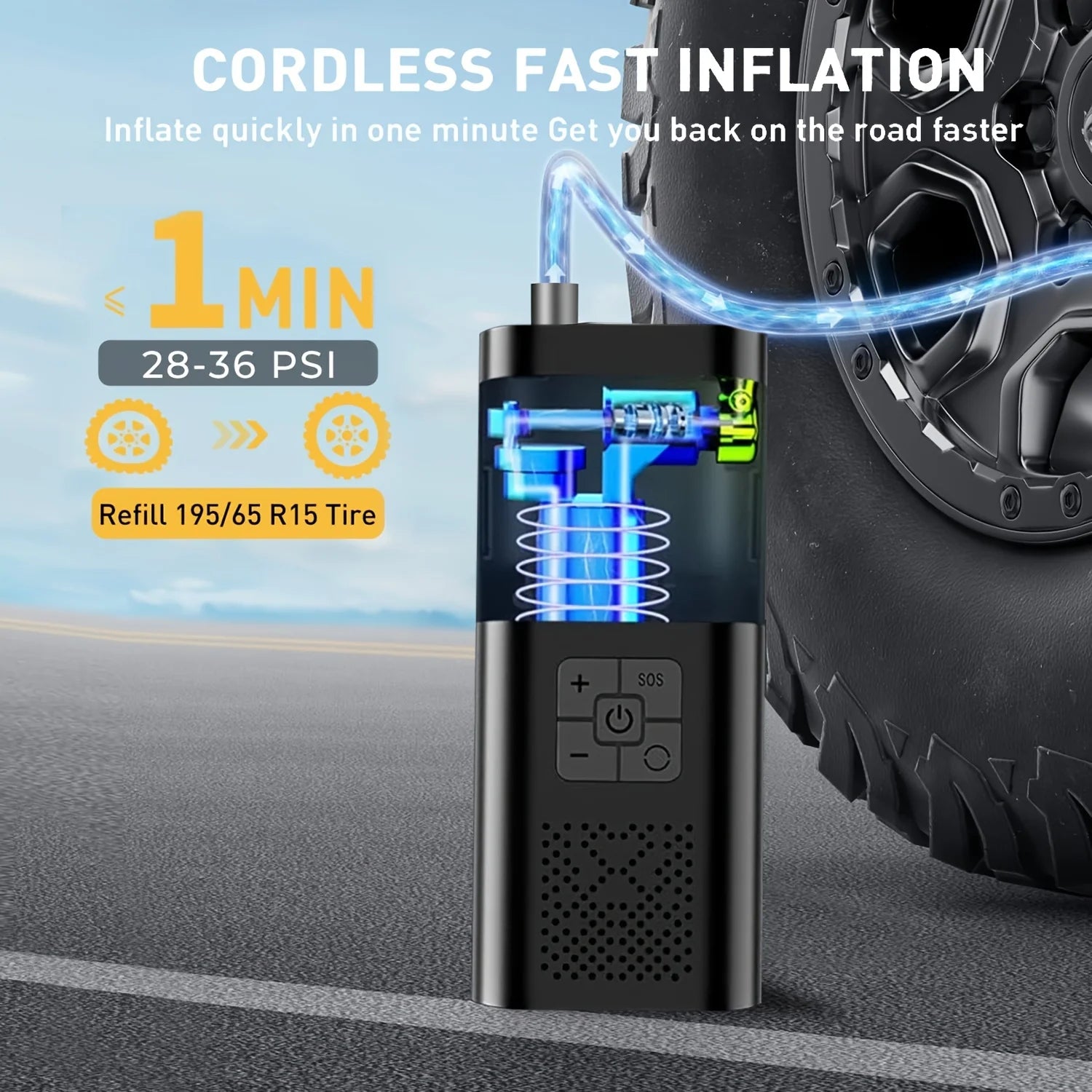 Luxora AirPump Pro™ – Portable Air Compressor